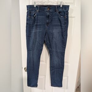 D. Jeans Dark Wash High Rise Skinny Elastic Waist Denim Jeans in Size 20W